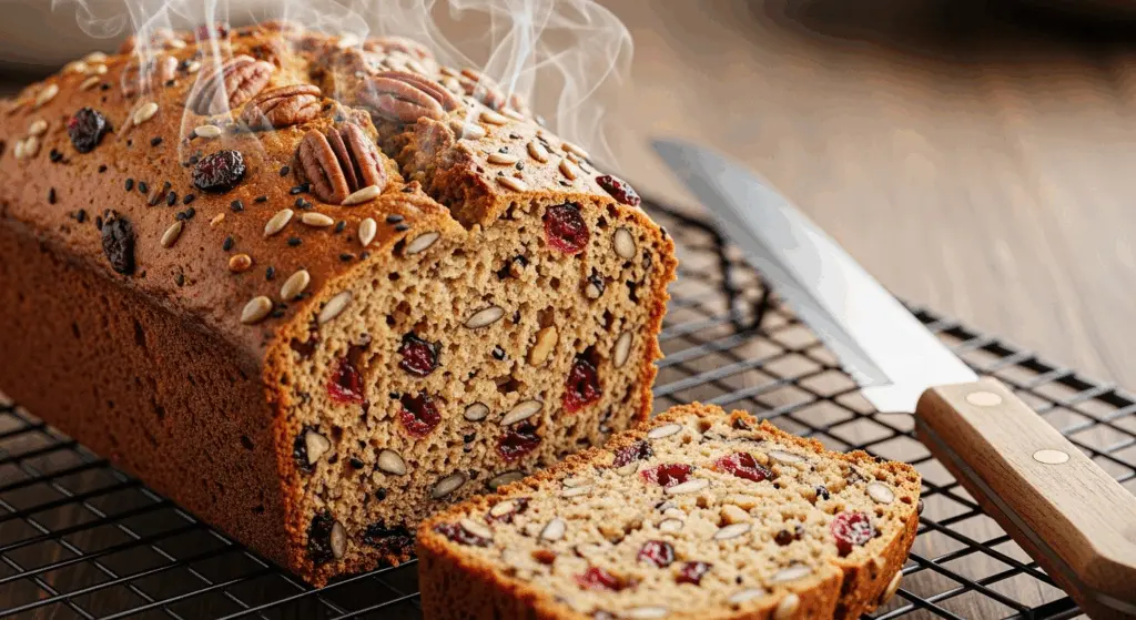 Crispy Pecan Crackers with Cranberries