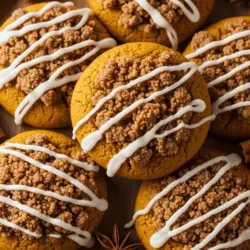 Coffee Cake Pumpkin Cookies 3 Coffee Cake Pumpkin Cookies Recipe Card
