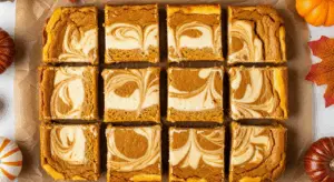 Swirled Cheesecake Pumpkin Bars Recipe