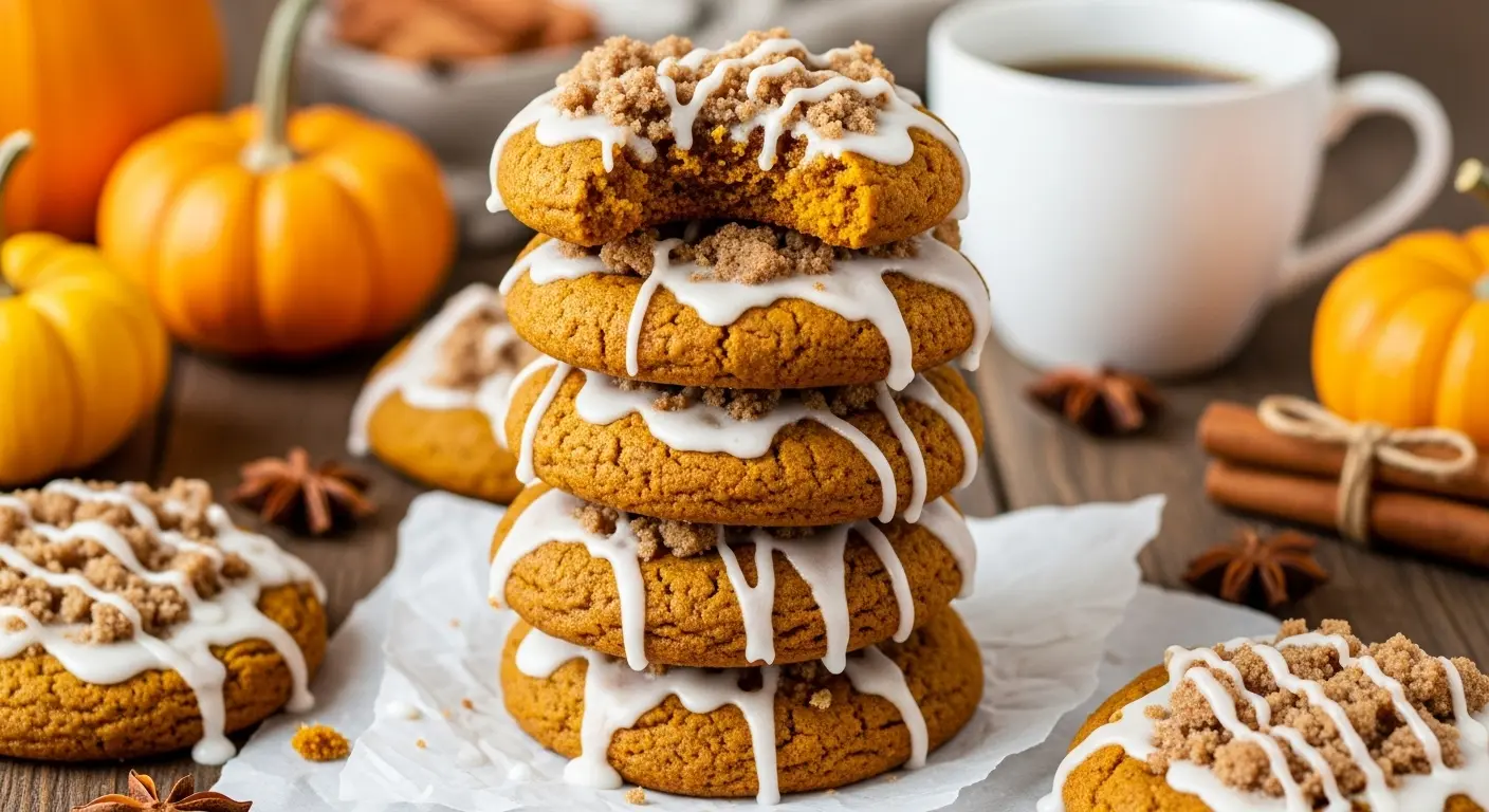 Coffee Cake Pumpkin Cookies