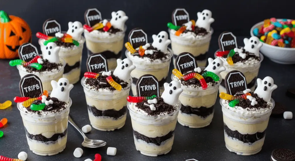 Halloween Dirt Cups (Easy & Quick Recipe) 7 Halloween Dirt Cups (Easy & Quick Recipe)