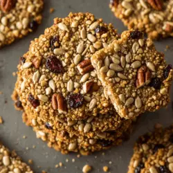 Printable recipe card for pecan cranberry crackers