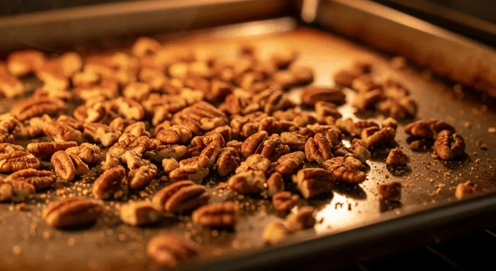 Pecan Chocolate Chips Cookies 4 Toasting pecans to bring out flavor