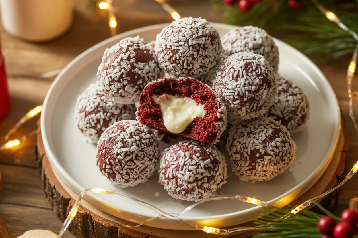 Red Velvet Snowball Cookies – Stunning Christmas Treat (Easy Recipe)