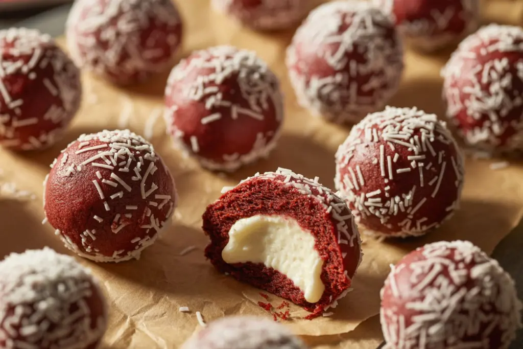 Red Velvet Snowball Cookies - Christmas Cookies Recipe 8 Red Velvet Snowball Cookies