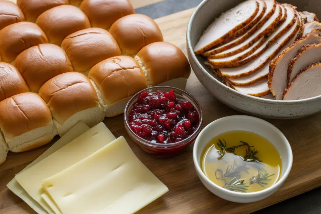 Five simple ingredients for turkey sliders