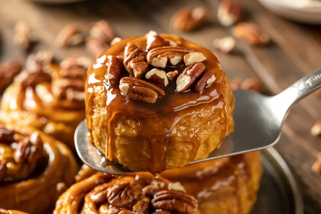 Pumpkin Caramel Sticky Buns Recipe 11 caramel sticky buns
