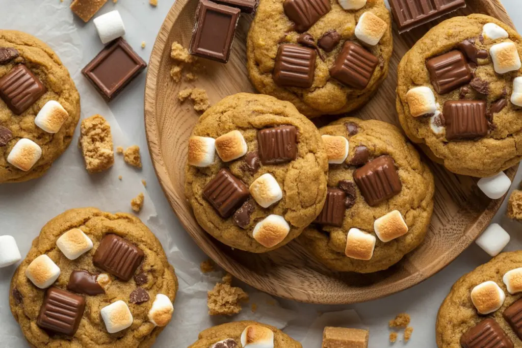 Pumpkin S'mores Cookies Recipe 10 s mores cookies