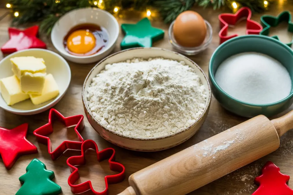 Christmas Cookies Recipe (Sugar Cookies) 5 Ingredients for sugar cookies