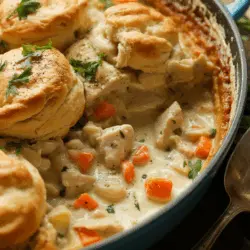 Chicken Pot Pie with Biscuits – Recipe Card