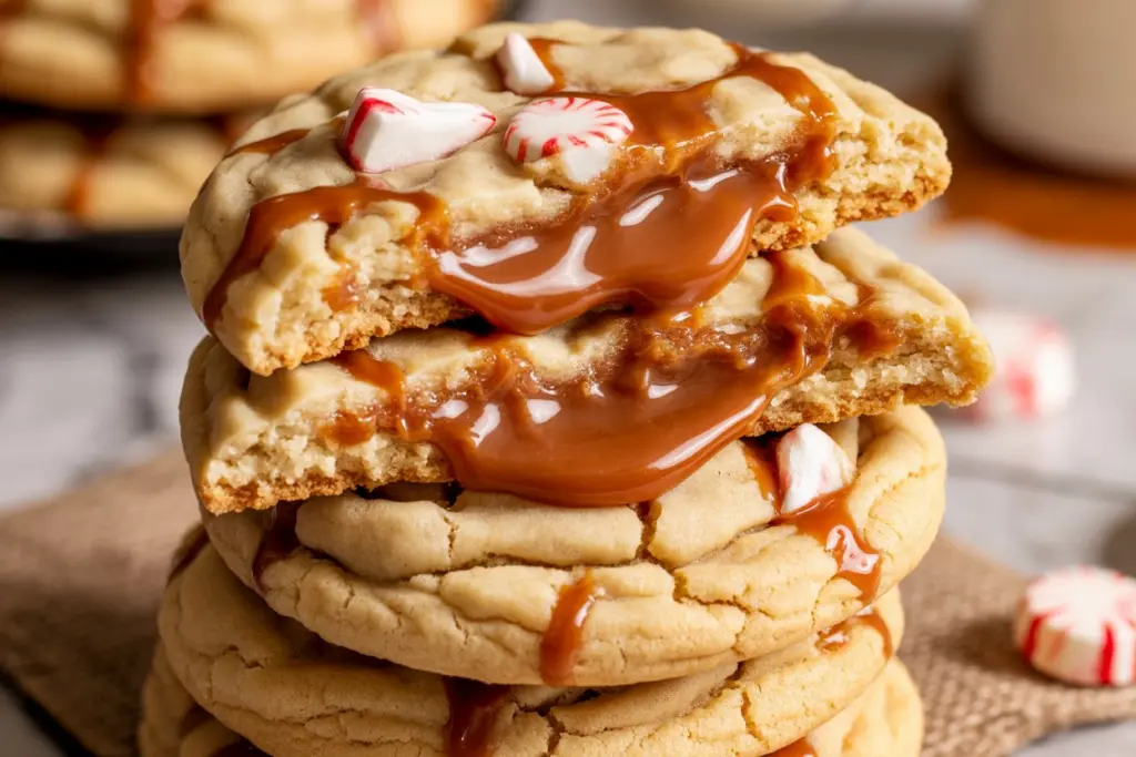 Christmas caramel cookies