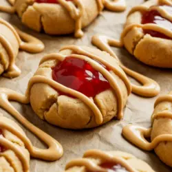peanut butter jelly cookie recipe card photo