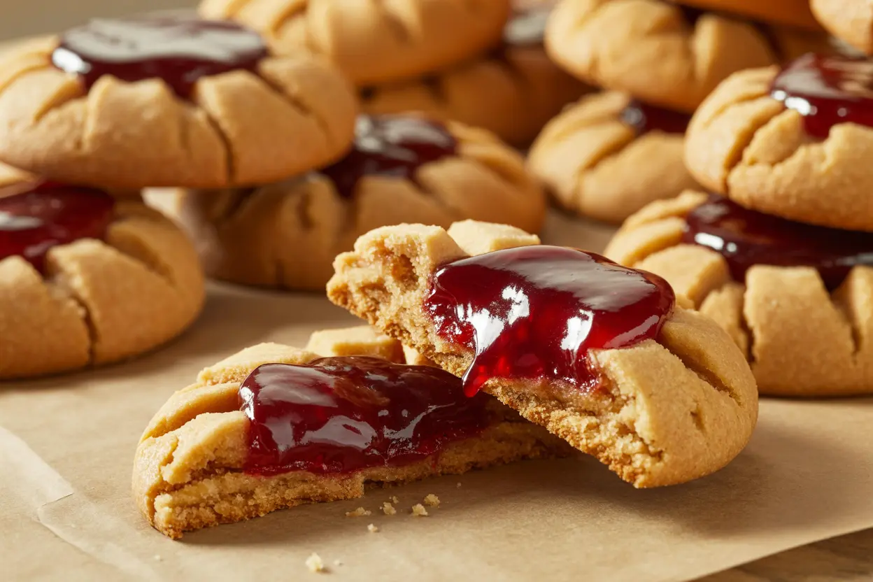 Peanut Butter and Jelly Cookies