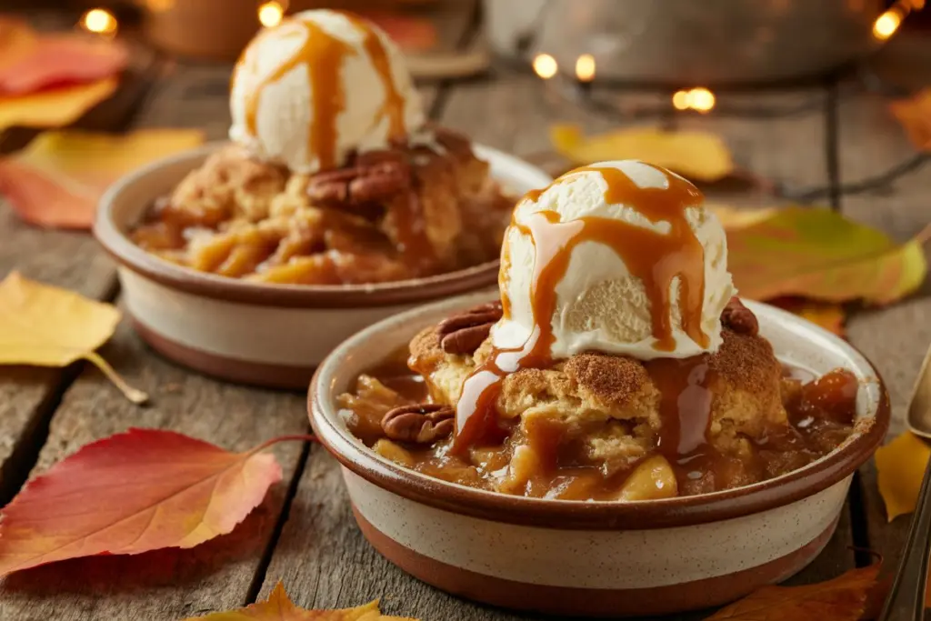 3 Ingredient Apple Cobbler in Slow Cooker 7 serving slow cooker apple cobbler