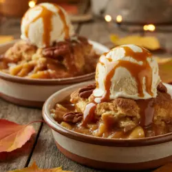 3 Ingredient Apple Cobbler in Slow Cooker 2 serving slow cooker apple cobbler