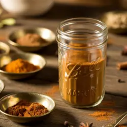 Jar of homemade pumpkin pie spice