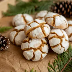 apple cider crinkle cookies recipe card