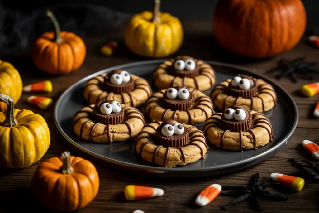 Peanut Butter Spider Cookies – The Ultimate Halloween Cookies Recipe 8 halloween cookies spider peanut butter
