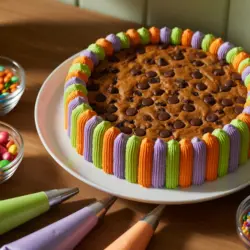 monster cookie cake recipe card