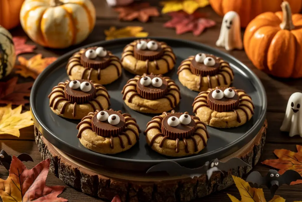 Peanut Butter Spider Cookies – The Ultimate Halloween Cookies Recipe 6 peanut butter spider cookies halloween cookies