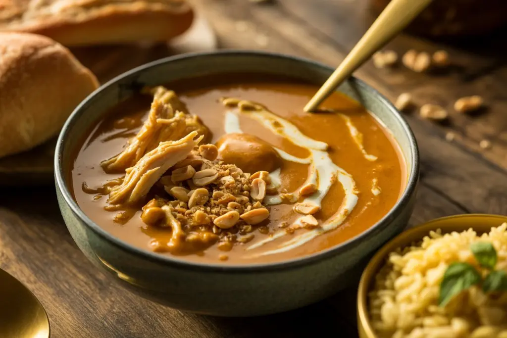 Slow Cooker Pumpkin Peanut Butter Chicken Soup 7 chicken soup