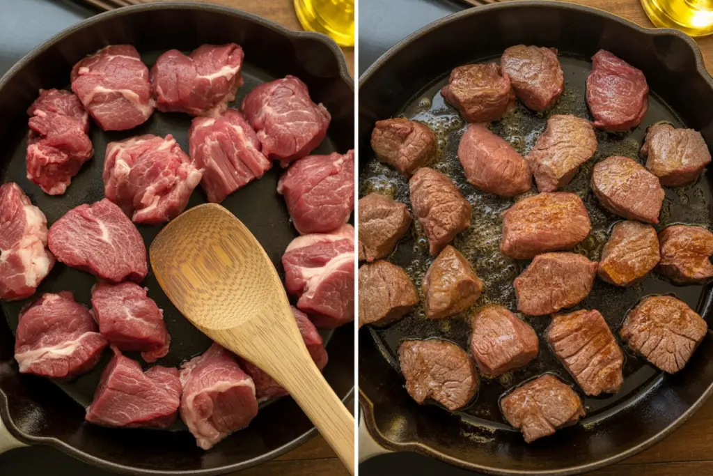 Slow Cooker Beef Stew 5 Browning beef for crock pot beef stew recipe