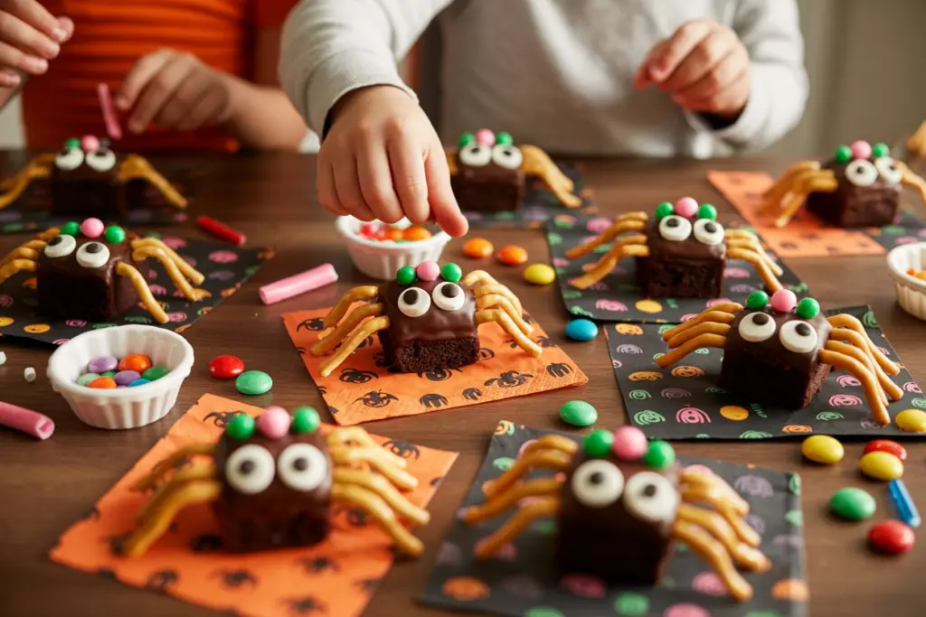 Delicious Halloween Brownie Bites (Black Widow Style) 8 Making It a Fun Halloween Activity for Kids