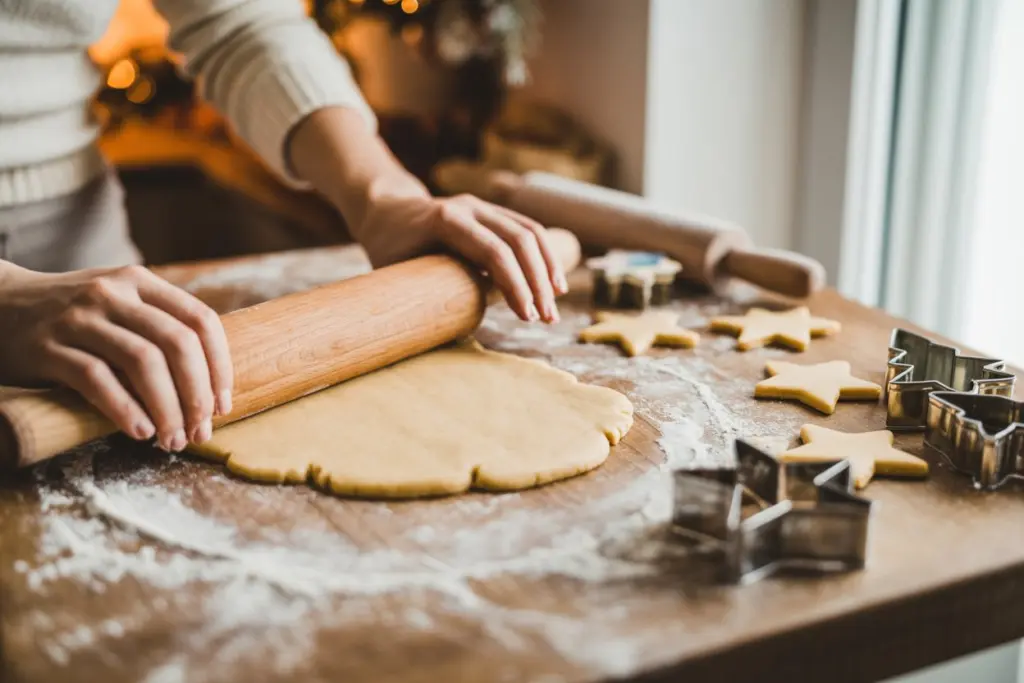 Christmas Cookies Recipe (Sugar Cookies) 7 Rolling sugar cookie dough