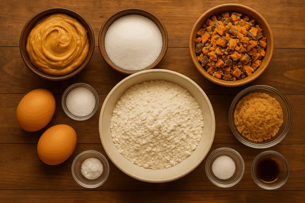 Peanut Butter Butterfinger Cookies Recipe 5 Ingredients for making peanut butter Butterfinger cookies