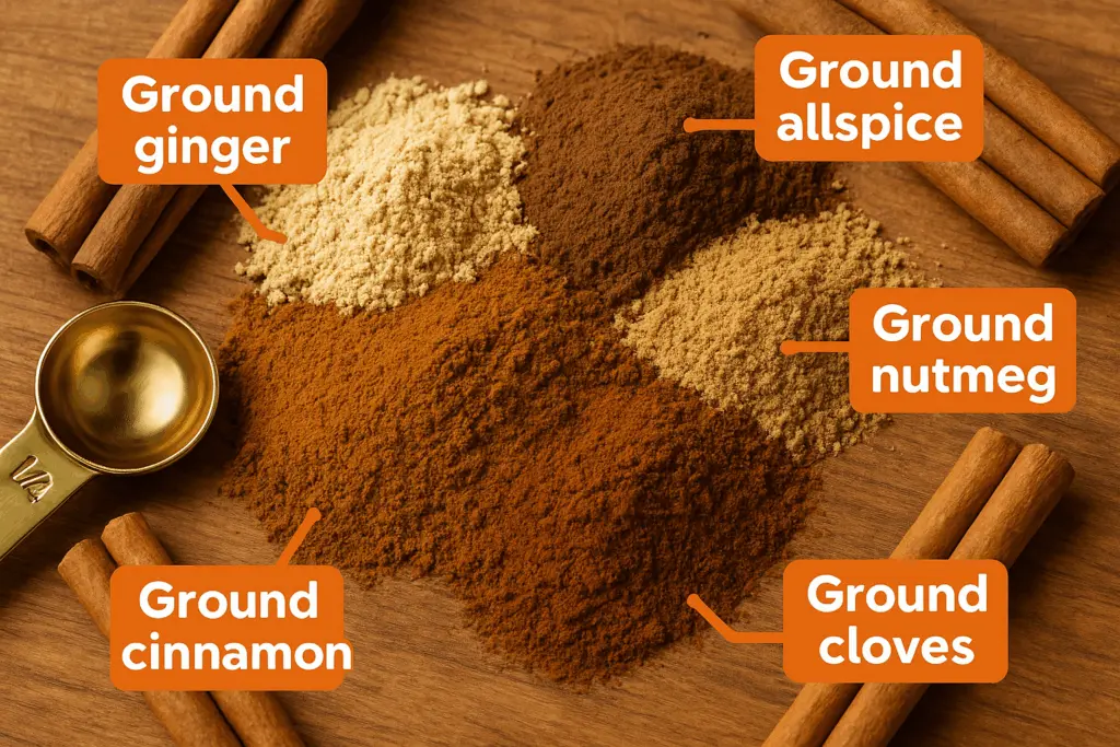 Pumpkin pie spice blend ingredients 