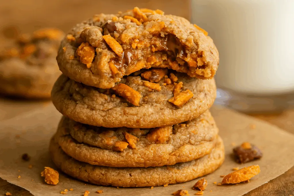 Peanut Butter Butterfinger Cookies: Ultimate Chewy Candy Cookie