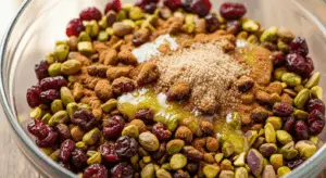 Pistachio Cranberry filling