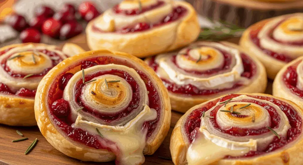 Cranberry Brie Pinwheels Appetizers – Flaky, Festive & Foolproof