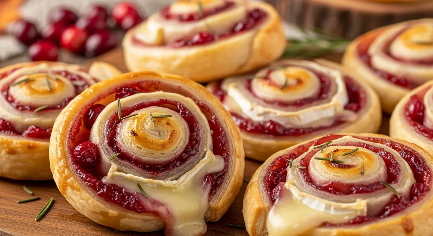 Cranberry Brie Pinwheels Appetizers