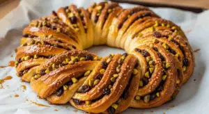 pistachio-cranberry-wreath-bread