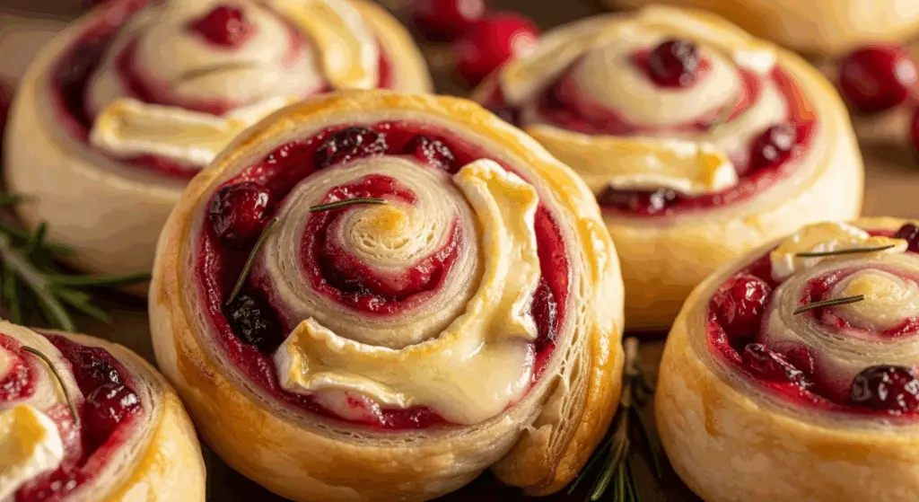Cranberry Brie Pinwheels Appetizers 7 Cranberry Brie Pinwheels Appetizers served for holidays