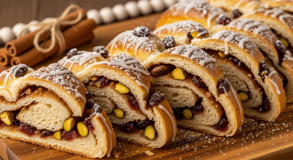 sliced-pistachio-cranberry-wreath-bread