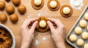 Gingerbread Cheesecake Cookies Recipe 10 Assemble cheesecake Gingerbread Cookies