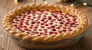 cranberry custard pie