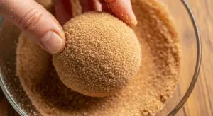 Gingerbread Cheesecake Cookies Recipe 11 Coat each gingerbread cookies dough ball in the prepared spiced sugar