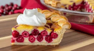 Cranberry Custard Pie