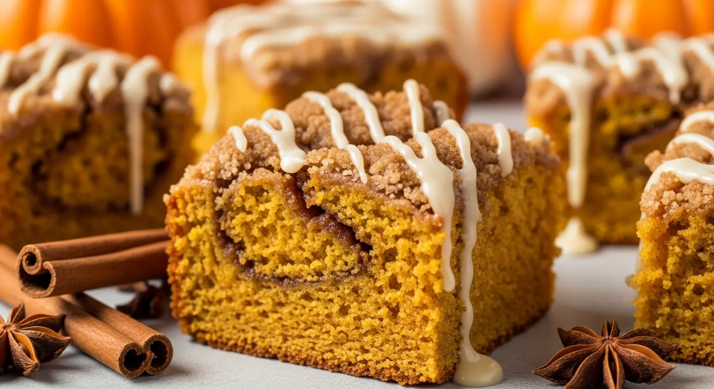 Pumpkin Coffee Cake with Crumb Topping