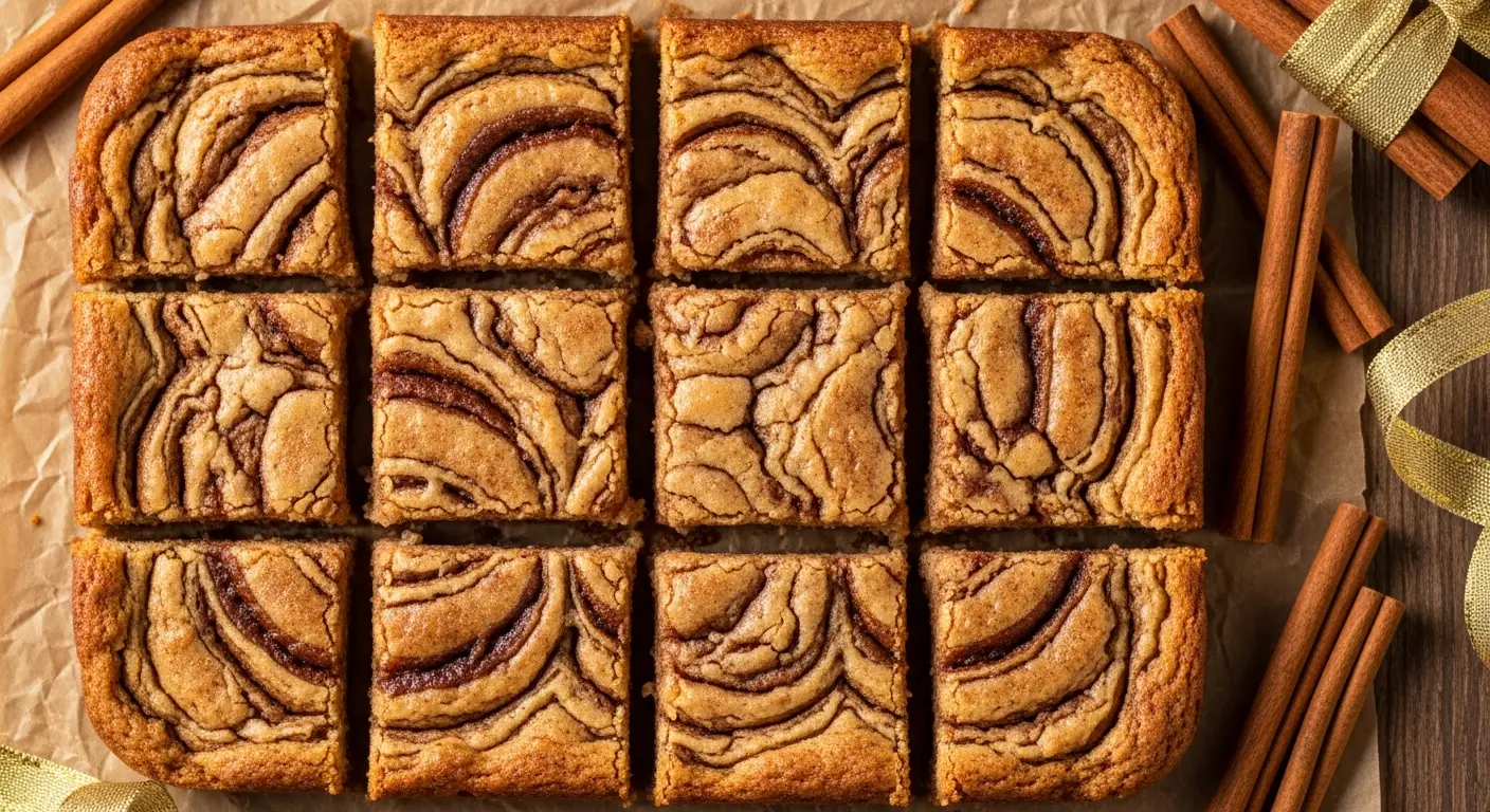 Cinnamon Swirl Snickerdoodle Blondies Recipe