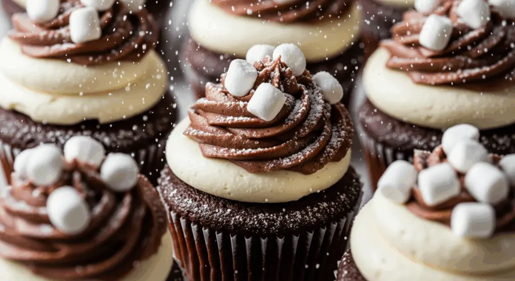 Hot Chocolate Cupcakes That Taste Like a Cozy Hug