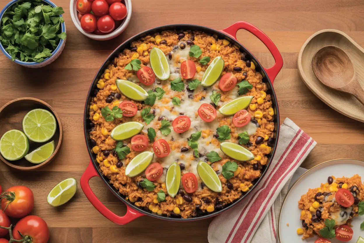 Cheesy Taco Rice – The Ultimate One Pot Dinner Recipe