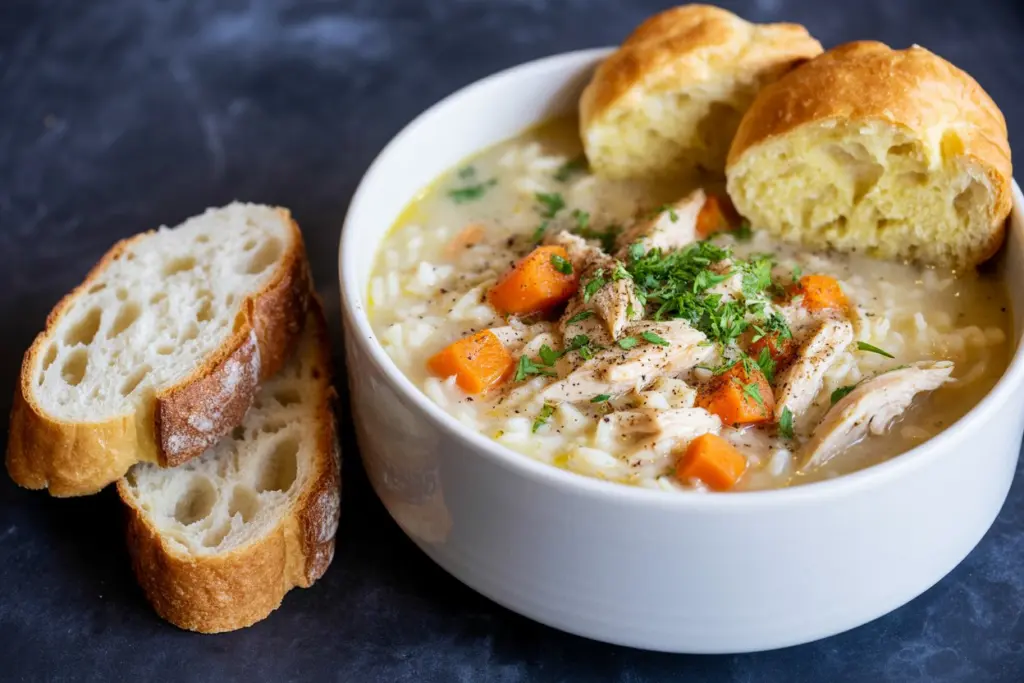 serving-one-pot-turkey-rice-soup