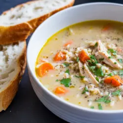 One-pot Turkey and Rice Soup recipe card