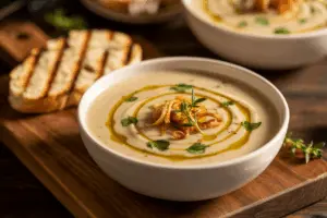 Roasted Garlic Soup (Easy One Pot Soup Recipe)