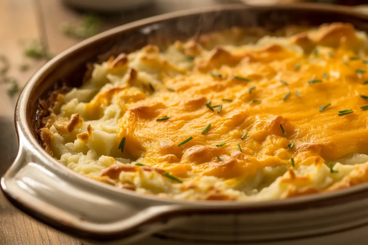 Cheesy Mashed Potato Casserole