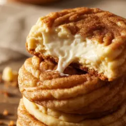 Churro cheesecake cookies with recipe card